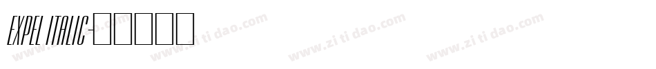 Expel Italic字体转换